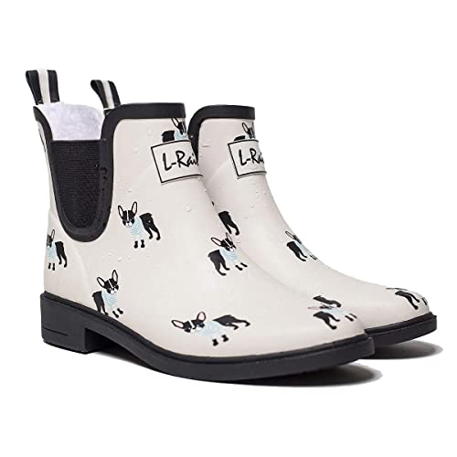 Cool French bulldog rain Boots